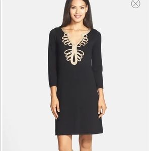 Lilly Pulitzer Devlin Black knit dress S EUC